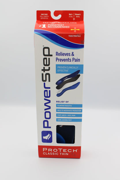 Powerstep Classic Thin Insoles for Arch Support and Pain Relief