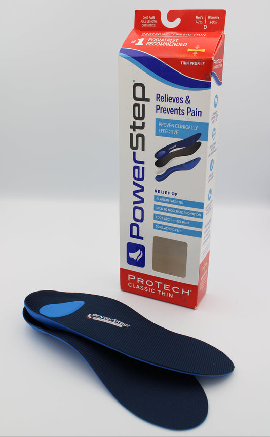 Powerstep Classic Thin Insoles for Arch Support and Pain Relief